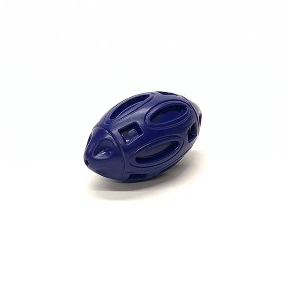 Rubber Squeaky Football Dog Toy